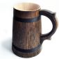 Handmade Wooden Rustic Beer Mug Real Oak Eco-Friendly Wooden Mug