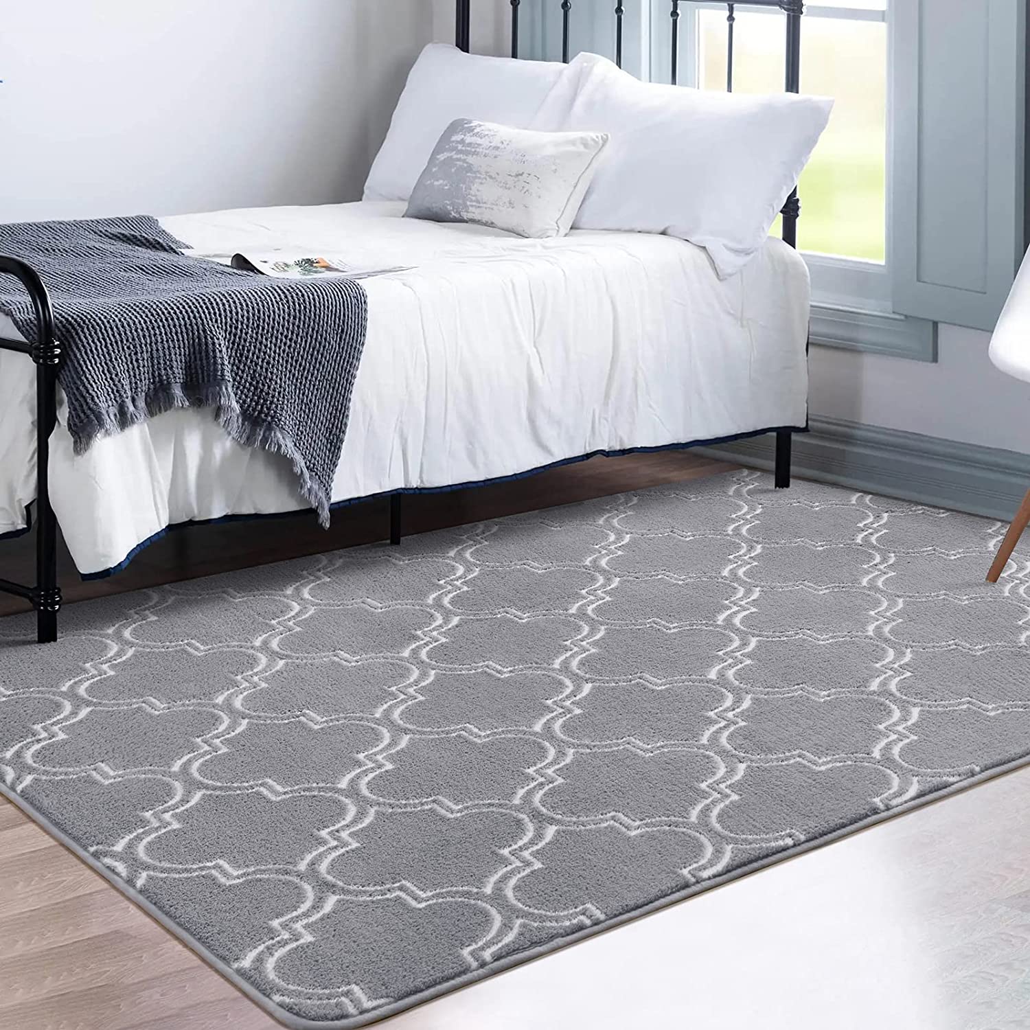 Easy to clean Rug for Bedroom Soft Moroccan Area Rug for sale in Canandaigua