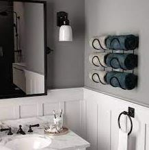 Two-different-wall-mounted-towel-racks