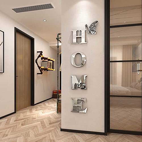Home Wall Decor Letter Signs Acrylic Mirror Wall Stickers Wall Decorations