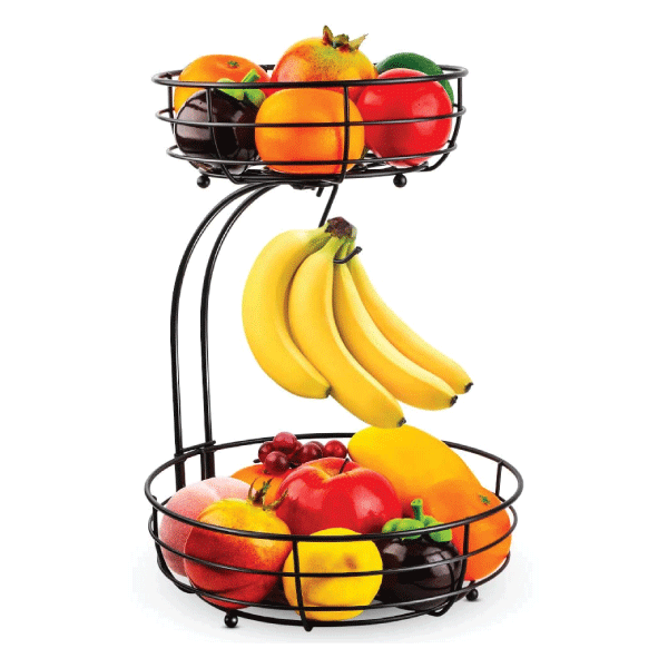 2-Tier Countertop Fruit Vegetables Basket