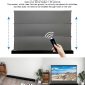 VIVIDSTORM-Projector Screen,Long Focus Ambient Light Rejecting Screen,Black Housing Motorized Floor-Rising Projection Screen,Suitable for Lumen up to 2500ANSI of Normally Projector, VSDSTALR72H
